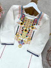 NSR 867 Pure Khadi Cottan With Embroidery Sequence Work Top With Pant Navratri Collection Best Wholesale Shop In Surat